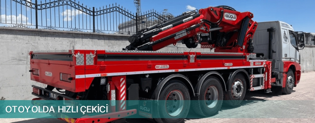 Menderes İlçemi Otoyolda Hızlı Çekici